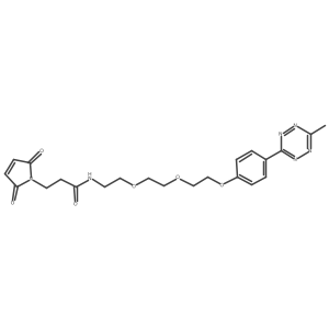 Methyltetrazine-PEG3-Maleimide结构式
