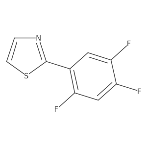 2-(2,4,5-Trifluorophenyl)-1,3-thiazole结构式