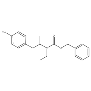 benzyl N-ethyl-N-[1-(4-hydroxyphenyl)propan-2-yl]carbamate结构式