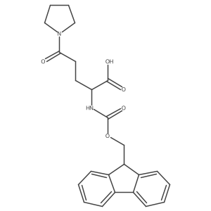 (R)-2-((((9H-Fluoren-9-YL)methoxy)carbonyl)amino)-5-oxo-5-(pyrrolidin-1-YL)pentanoic acid Structure