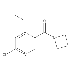 Azetidin-1-yl(6-chloro-4-methoxypyridin-3-yl)methanone Structure