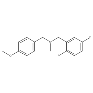 [(2,5-Difluorophenyl)methyl][(4-methoxyphenyl)methyl]methylamine Structure