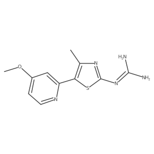 2-Guanidino-4-methyl-5-(4-methoxypyridin-2-yl)thiazole Structure
