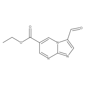 Ethyl 3-formylimidazo[1,2-a]pyrimidine-6-carboxylate结构式
