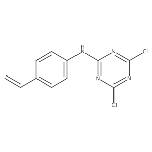 2-(4-Vinylphenylamino)-4,6-dichloro-s-triazine Structure