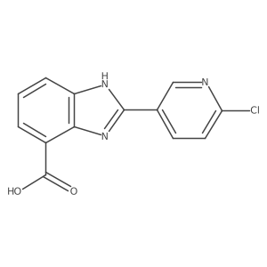 2-(6-chloropyridin-3-yl)-1H-benzo[d]imidazole-4-carboxylic acid结构式