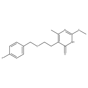 5-{2-[(4-fluorobenzyl)oxy]ethyl}-6-methyl-2-(methylsulfanyl)-4(3H)-pyrimidinone Structure