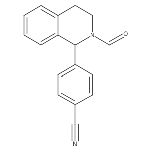 4-(2-Formyl-1,2,3,4-tetrahydro-1-isoquinolinyl)benzonitrile Structure