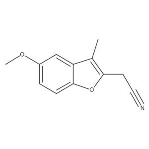 5-Methoxy-3-methyl-2-benzofuranacetonitrile Structure