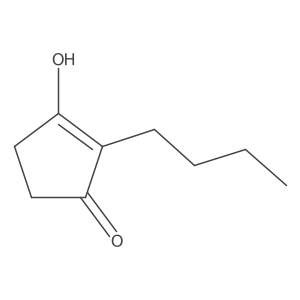 2-Butyl-3hydroxy-2-cyclopenten-1-one结构式