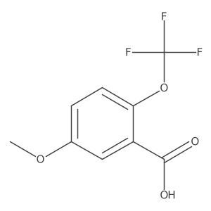 5-Methoxy-2-(trifluoromethoxy)benzoic acid结构式