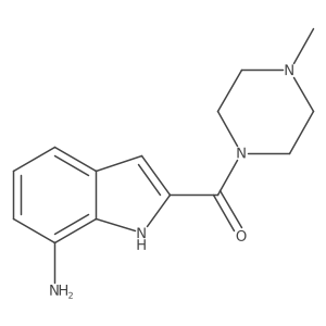 (7-Amino-1H-indol-2-yl)-(4-methyl-piperazin-1-yl)-methanone Structure