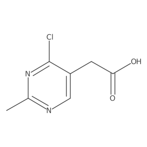 2-(4-Chloro-2-methylpyrimidin-5-yl)acetic acid结构式