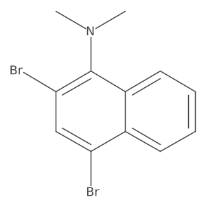 2,4-dibromo-N,N-dimethylnaphthalen-1-amine Structure