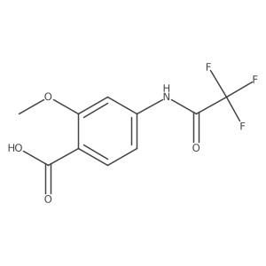 2-Methoxy-4-(trifluoroacetamido)benzoic acid结构式