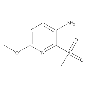 6-Methoxy-2-methylsulfonylpyridin-3-amine结构式
