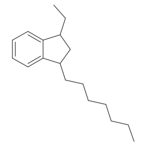 1H-Indene, 1-ethyl-3-heptyl-2,3-dihydro-, cis-结构式