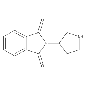 2-(3-Pyrrolidinyl)-1H-isoindole-1,3(2H)-dione结构式