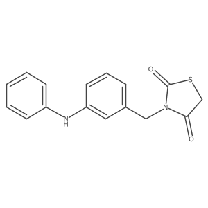 3-[[3-(Phenylamino)phenyl]methyl]-2,4-thiazolidinedione Structure