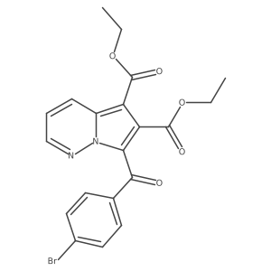 Diethyl 7-(4-bromobenzoyl)pyrrolo(1,2-B)pyridazine-5,6-dicarboxylate Structure