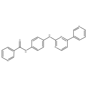 3-Pyridinecarboxamide,n-[4-[[4-(3-pyridinyl)-2-pyrimidinyl]amino]phenyl]-结构式
