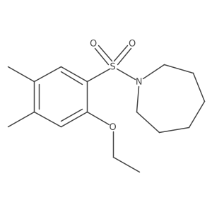 1-(2-Ethoxy-4,5-dimethylbenzenesulfonyl)azepane Structure