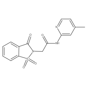 2-(1,1-dioxido-3-oxobenzo[d]isothiazol-2(3H)-yl)-N-(4-methylpyridin-2-yl)acetamide结构式
