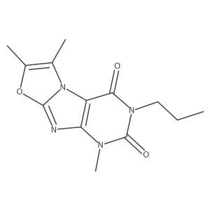 1,6,7-trimethyl-3-propyloxazolo[2,3-f]purine-2,4(1H,3H)-dione结构式