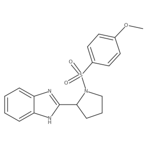 2-{1-[(4-methoxyphenyl)sulfonyl]pyrrolidin-2-yl}-1H-benzimidazole结构式