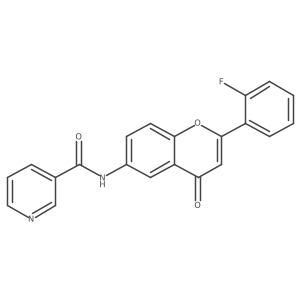 N-[2-(2-fluorophenyl)-4-oxo-4H-chromen-6-yl]pyridine-3-carboxamide Structure
