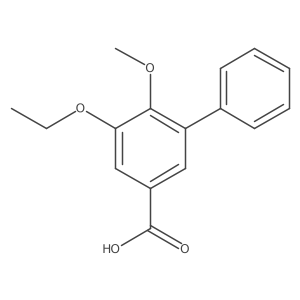 3-Ethoxy-4-methoxy-5-phenylbenzoic acid Structure