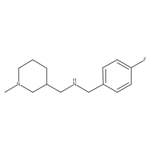 N-[(4-Fluorophenyl)methyl]-1-methyl-3-piperidinemethanamine Structure