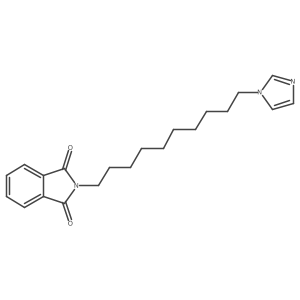 2-(10-Imidazol-1-yl-decyl)-isoindole-1,3-dione结构式