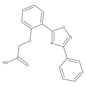 2-(2-(3-Phenyl-1,2,4-oxadiazol-5-yl)phenoxy)acetic acid Structure
