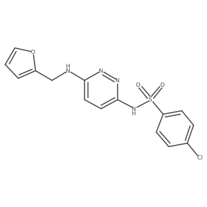 4-chloro-N-(6-((furan-2-ylmethyl)amino)pyridazin-3-yl)benzenesulfonamide Structure