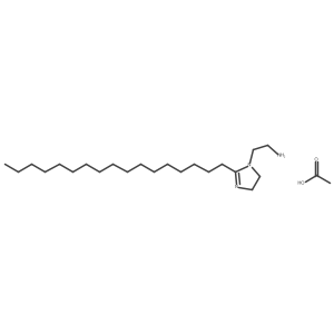 4,5-Dihydro-2-heptadecyl-1H-imidazole-1-ethylamine acetate结构式