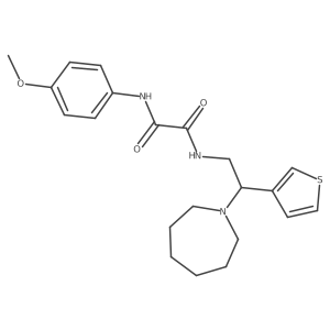 N1-(2-(azepan-1-yl)-2-(thiophen-3-yl)ethyl)-N2-(4-methoxyphenyl)oxalamide Structure