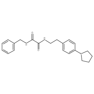 N1-benzyl-N2-(4-(pyrrolidin-1-yl)phenethyl)oxalamide结构式