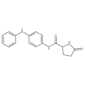 N-(4-Anilinophenyl)-5-oxoprolinamide结构式