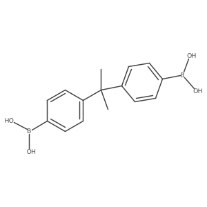 (Propane-2,2-diylbis(4,1-phenylene))diboronic acid结构式