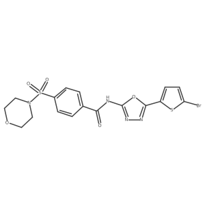 N-(5-(5-bromothiophen-2-yl)-1,3,4-oxadiazol-2-yl)-4-(morpholinosulfonyl)benzamide Structure