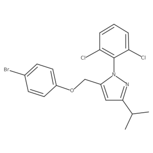 5-(4-bromophenoxymethyl)-1-(2,6-dichlorophenyl)-3-isopropyl-1H-pyrazole Structure