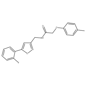 N-{[5-(2-fluorophenyl)-1,2-oxazol-3-yl]methyl}-2-(4-methylphenoxy)acetamide Structure