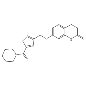 O=C1CCc2ccc(OCc3noc(C(=O)N4CCCCC4)n3)cc2N1结构式