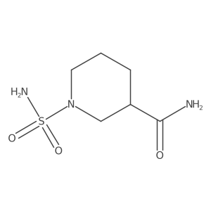 1-(Aminosulfonyl)-3-piperidinecarboxamide结构式