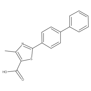 2-(4-Biphenylyl)-4-methylthiazole-5-carboxylic acid Structure