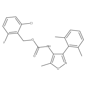 2-Chloro-6-fluorobenzyl (3-(2,6-dimethylphenyl)-5-methylisoxazol-4-yl)carbamate Structure