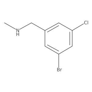 [(3-Bromo-5-chlorophenyl)methyl](methyl)amine Structure