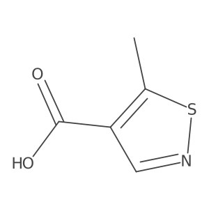 5-Methyl-1,2-thiazole-4-carboxylic acid结构式