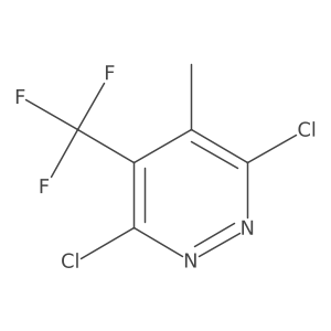 3,6-Dichloro-4-methyl-5-(trifluoromethyl)pyridazine结构式